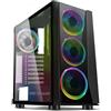 Spirit Of Gamer - Ghost III - PC Gamer ATX/Matx Case - Vetro Temperato Frontale E Parete - 4 Ventilatore Indirizzabile RGB LED 120mm - RGB LED : 60 modalità - Aura/MSI Mystic/ASROCK Compatibile