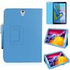 MEIYOUQI Custodia per Samsung Galaxy Tab S4 10.5 Inch 2018 (SM-T830 T835 T837),Sottile Pelle Multi-angli Stand Protezione totale Tablet Cover Caso Con Penna Stilo, Pellicola Per Schermo (Sky Blue)