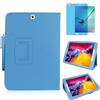 MEIYOUQI Custodia per Samsung Galaxy Tab S2 9.7 Inch 2015 (SM-T810 T813 T815 T817 T819),Sottile Pelle Multi-angli Stand Protezione totale Tablet Cover Caso Con Penna Stilo, Pellicola Per Schermo (Sky Blue)