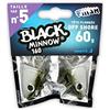 FIIISH Black Minnow Fiiish Lures Head Jig BM160 - Vinyl - Jig Head For Soft Lure Fishing Jigging - Pack of Heads Nº5