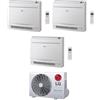 LG CONDIZIONATORE LG TRIAL SPLIT CONSOLE PAVIMENTO 9000+12000+18000 BTU WIFI INVERTER R32 MU4R25.U24 A++