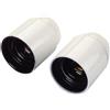 FAEG Colore Bianco, CONFEZIONE 1 *** Portalampada camicia liscia attacco e27 plastica ip20 blister 2 pezzi