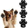 Phaechild Cani Protezioni Zampe Pads, Controllo trazione per Antiscivolo,dallo scivolamento su pavimenti scivolosi,Autoadesivo Cane Calze Scarpe per Cani Sostituzione Nero 80 pz - M