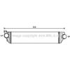Prasco Radiatore dell'aria di raffreddamento (intercooler) per RENAULT MASTER III furgone (FV), modello PRASCO RTA4498, adatto per motori turbocompressi