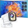 Selius Mini proiettore 1080p Full HD - WiFi 6, Bluetooth 5.4 - Risoluzione 1920 x 1080 - Portatile