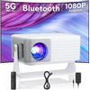 Selius Mini proiettore - 1080P Full HD - Display LCD compatto e portatile - Ideale per home cinema, gaming e uso professionale