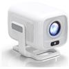 Selius Mini proiettore portatile - Full HD 1080P - WiFi 6 e Bluetooth 5.2 - Messa a fuoco automatica - Modello da tavolo