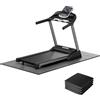 Selius Tappetino per cyclette da casa - Nero - 160x75 cm - Spessore 5 mm - PVC - Protezione per pavimenti