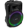 Selius Altoparlante Bluetooth per feste - 800W di potenza - Subwoofer da 15 pollici - Nero - Microfono wireless