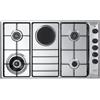 DeLonghi Piano cottura gas FLA 49 RD DeLonghi 90 cm 4 bruciatori piastra elettrica