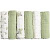 Koala Babycare Set 6 Swaddle in Mussola Multiuso 30x30cm - Sage Green