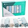 Koala Babycare Set 6 Swaddle in Mussola Multiuso 30x30cm - Azzurro