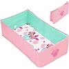 Ingenuity Bright Starts, Disney Baby Tuckaway Vaschetta Bagnetto Neonato Pieghevole, Vasca Neonato Bagnetto Portatile, per Uso Interno/externo, Adatta 12 Mesi-5 Anni, Rosa Minni