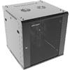 HIKVISION DS-XS6404-S/B - Armadio Rack 4U da Parete 600x450x281 mm, Porta in Vetro, Portata 40 kg