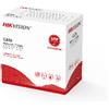 HIKVISION DS-1LN6OUSPE - Cavo di Rete U/UTP Cat.6 Outdoor 23AWG in Rame, PE Nero, Matassa 305 m