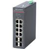 HIKVISION DS-3T1512HP-SI-8P4F - Switch Industriale Smart Managed Hi-PoE Gigabit 12 Porte, 8 PoE + 4 SFP, 300 W