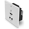 Lindy 38348 moltiplicatore AV Trasmettitore AV Bianco (70m Cat.6 HDMI 4K60, IR &