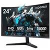 Koorui 24E6CA Monitor PC 61 cm [24] 1920 x 1080 Pixel Full HD LED Nero (Koorui 2