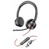 HP Poly Cuffie stereo Poly Blackwire 8225 con connettore USB-C + adattatore USB-