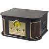 Technaxx TX-103 Giradischi con trasmissione a cinghia Nero, Oro Semiautomatico (