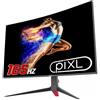 piXL CM32GF5 Monitor PC 81,3 cm [32] 1920 x 1080 Pixel Full HD Nero, Rosso (piXL