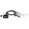 ATEN Switch KVM cavo USB DisplayPort a 2 porte con selettore porta remota (CS22D