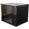 Deltaco 19-5409B rack 9U Da parete Nero (DELTACO 19-5409B kabinet - 9U)