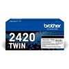 Brother TN-2420TWIN cartuccia toner 2 pz Originale (Brother Toner TN-2420TWIN Sc