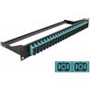 DeLOCK Pannello patch in fibra da 19â€³ a 24 porte SC Duplex azzurro (Delock pat