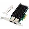 Microconnect MC-PCIEX4-X550-T2-D scheda di rete e adattatore Interno Ethernet 10