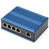 Digitus Switch PoE di rete Gigabit a 4 porte, industriale, non gestito, 1 colleg