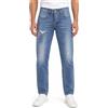 Takeshy Kurosawa Jeans Uomo Slim W32 Blu Denim Cotone Effetto Spolvero