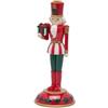 Candeliere Natalizio Schiaccianoci Soldatino EDG Enzo De Gasperi - Verde e Rosso - Ø 11 x H 26 cm