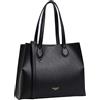 Twinset Borsa shopper in ecopelle nera