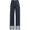 Sportmax - Jeans Spudnorata in denim blu scuro