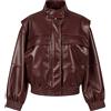 Twinset Bomber in pelle sintetica borgogna