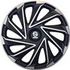 Sparco Set 4 copricerchi 15 pollici copriruota auto Varese SPC1580SVBK argento nero