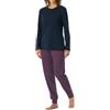 Uncover by Schiesser Uncover By Schiesser Damen Schlafanzug Set Shirt Langarm mit Langer Schlafhose - Nachtwäsche Set di Pigiama Donna (Pacco da 1)