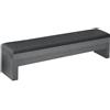 Garlando Cassapanca Miami in Legno colore rovere grigio - Seduta per 4 Persone con Contenitore Interno per Accessori Biliardo