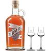 Distilleria Marzadro Zirmol Liquore Di Cirmolo In Grappa 70 cl Con Due Bicchieri