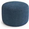 Bananair Poggiapiedi sfoderabile in velluto a coste BANANAIR 50x30 cm blu scuro