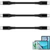 OEM Cavo USB-C corto da 20 cm, 3 porte, ricarica rapida da 60 W