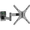 Grunkel Support a muro per TV - Capacità di carico fino a 15 kg - Design compatto e robusto - Installazione semplice - Include set di attrezzi compatibile con standard VESA