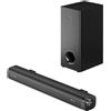 Selius Soundbar per TV - 120W - Dolby Atmos - 2.1 canali - HDMI eARC - Bluetooth - Sistema audio per home cinema