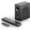 Selius Soundbar 2.1 con subwoofer integrato, potenza di 180 watt, colore nero, ideale per home cinema e gaming