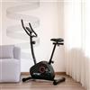 Selius Cyclette magnetica per uso domestico - 8 livelli di resistenza - Sella e manubrio regolabili con display LCD