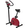 Selius Cyclette Rood Zwart - 8 livelli di intensità - Volano da 12 kg - Acciaio inossidabile - Ideale per l'allenamento domestico