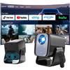 OEM Proiettore, risoluzione 1920x1080 dpi, 1500 lumen ANSI, proiezione da 40 a 120 pollici, compatibilità Bluetooth, controllo tramite app e telecomando