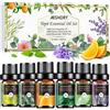 AESHORY Set di Oli Essenziali per Diffusori 6 x 10ML, 100% Puri Naturali Olio Es