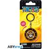 Portachiavi in metallo smaltato Timone One Piece Thousand Sunny's Helm Moving